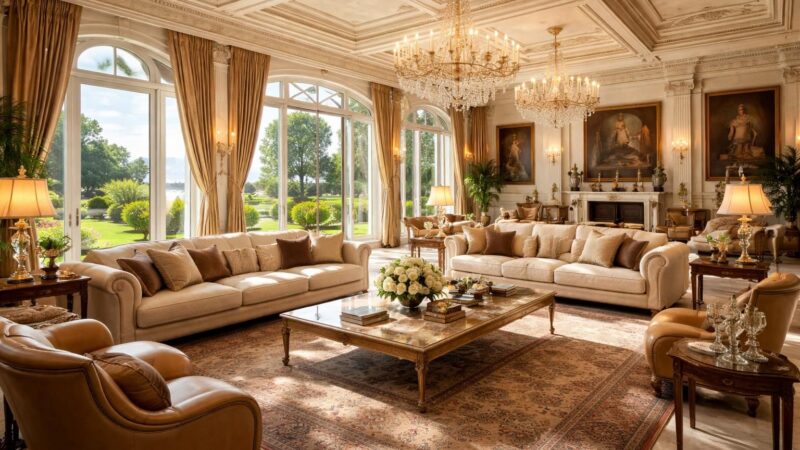 explorez les secrets de l'intérieur de la villa leopolda et laissez-vous séduire par ses décors somptueux alliant élégance et raffinement.