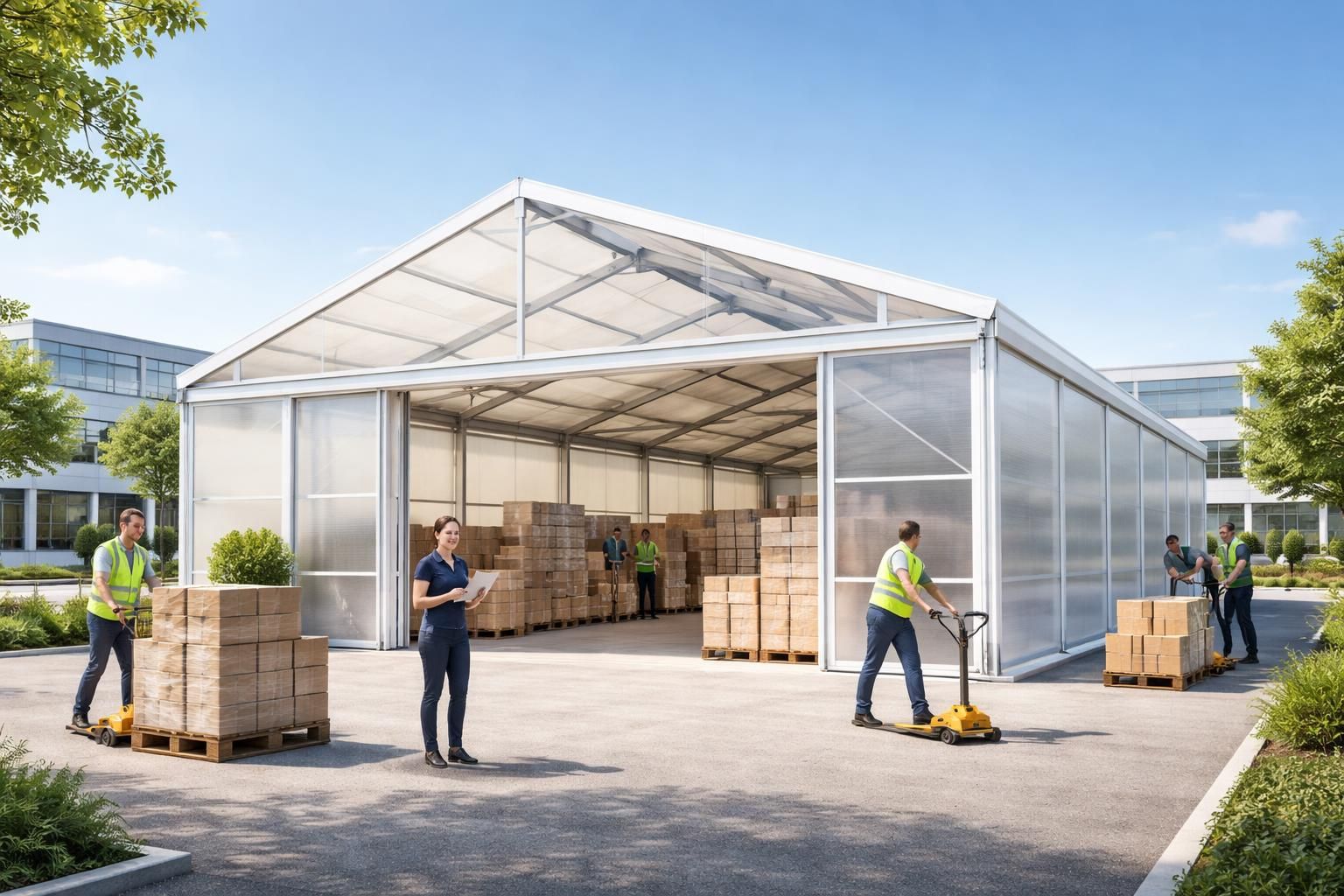 Les avantages du hangar démontable sans permis de construire pour votre entreprise