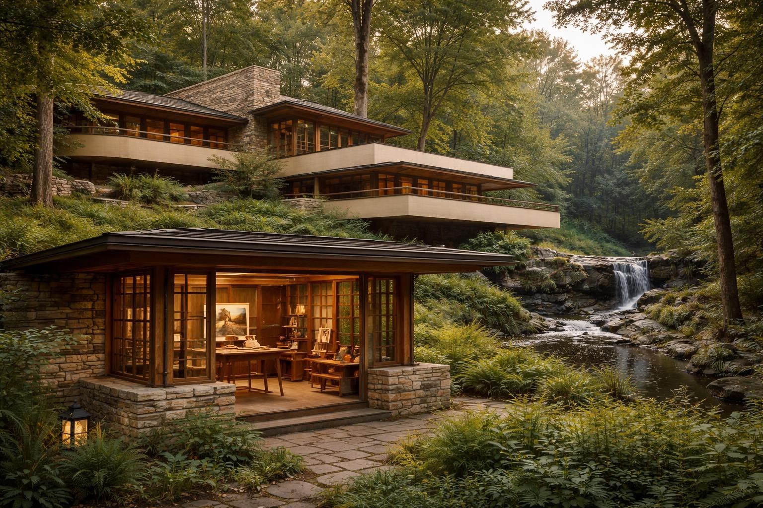 Les caractéristiques uniques des maisons et Studio Frank Lloyd Wright à ne pas manquer
