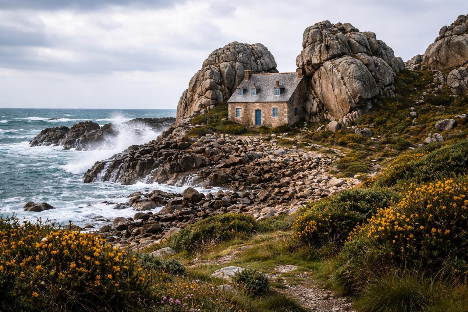 Les légendes captivantes de la maison du gouffre de Plougrescant à découvrir