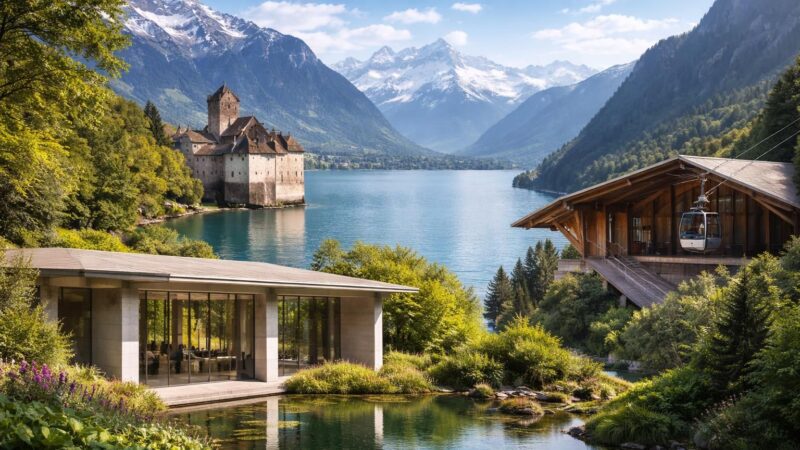 découvrez un voyage fascinant à travers les chefs-d'œuvre de l'architecture suisse, alliant tradition et innovation au cœur des paysages alpins.