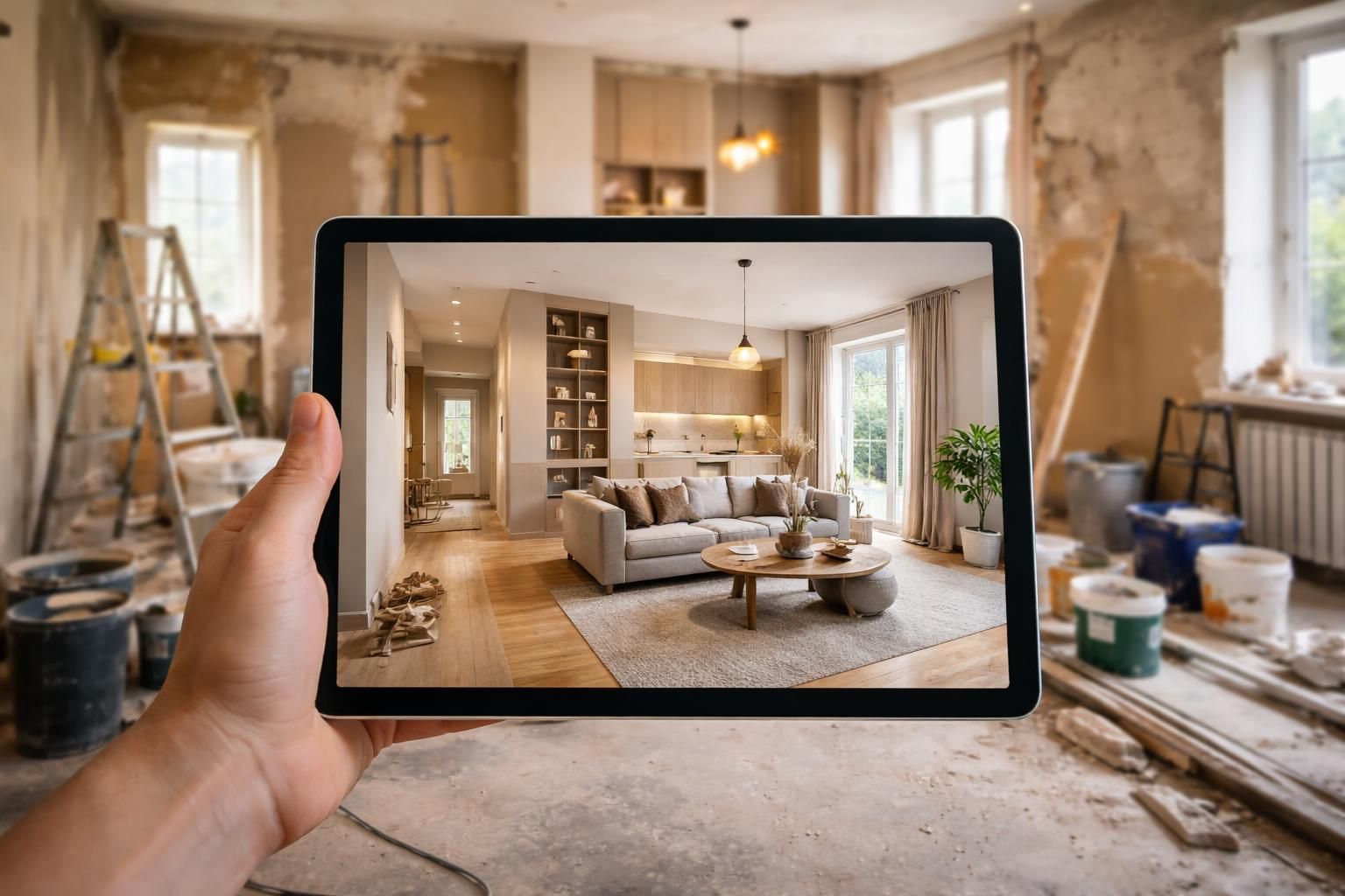 Home staging : visualiser déco et travaux sur tablette tactile, pratique