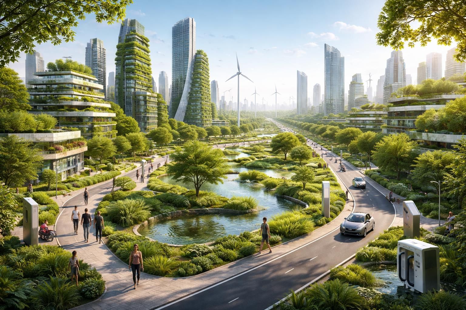 Les innovations qui font de la ville du futur écologique Bede un modèle à suivre