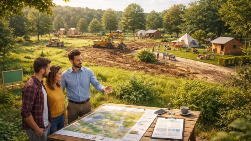 découvrez les étapes clés pour acheter un terrain et créer votre propre camping, de la recherche du terrain idéal aux démarches administratives et à l'aménagement de votre espace.